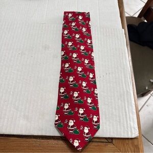 Festive Red Santa Tie